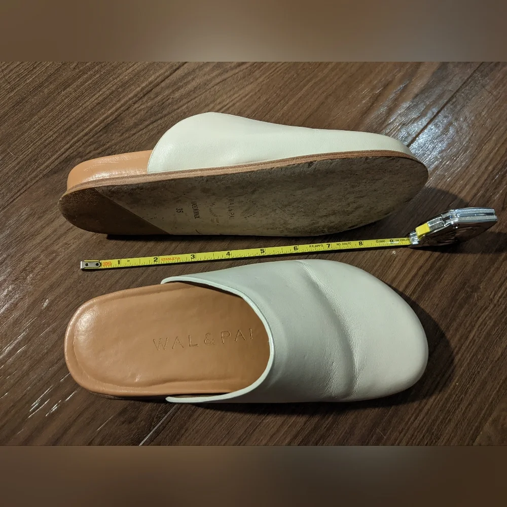 Wal & Pai - Ogdenclogs Slip-On Mules | Ivory | Size 35 (Size 5 U.S.) - Picture 6 of 16